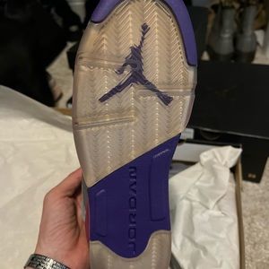 Jordan retro 5 pink gray purple